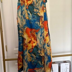 Colorful Abstract Pattern Maxi Dress